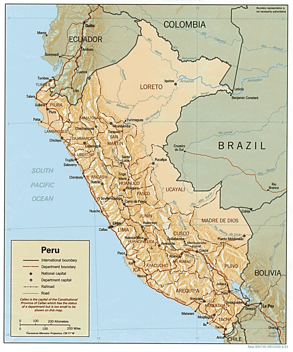 Mapa Politico Peru Imagui